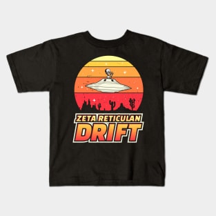 Zeta Reticulan Drift Funny Alien Shirt Kids T-Shirt